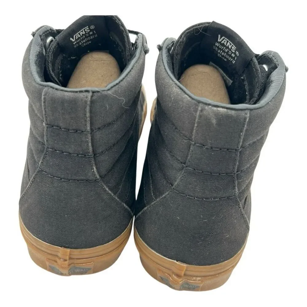 VANS Unisex Skate Sk8-Hi Reissue Athletic Skateboard Shoes Black Size 9/7.5